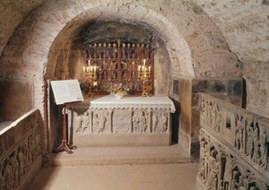 Sarcophagus of Mary Magdalene in the Crypt